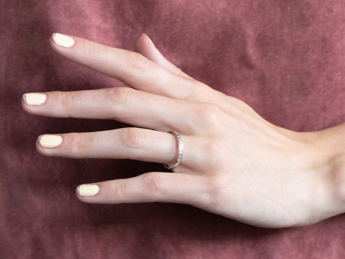 Diamond White Gold Wedding Band