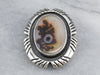 Tribal Style Agate Pin or Pendant