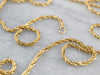 18K Gold Twisted Wheat Chain Necklace