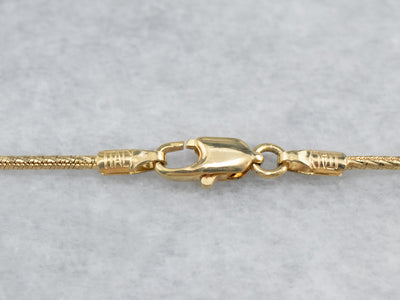 14K Gold Sparkling Snake Chain Necklace
