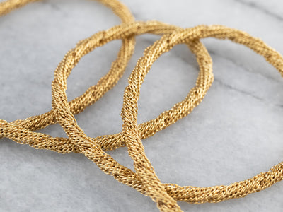 18K Gold Mesh Chain Necklace