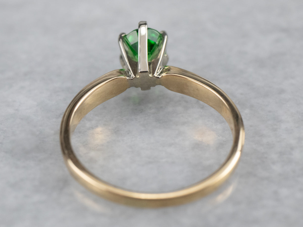Vintage Gold Tsavorite Garnet Ring