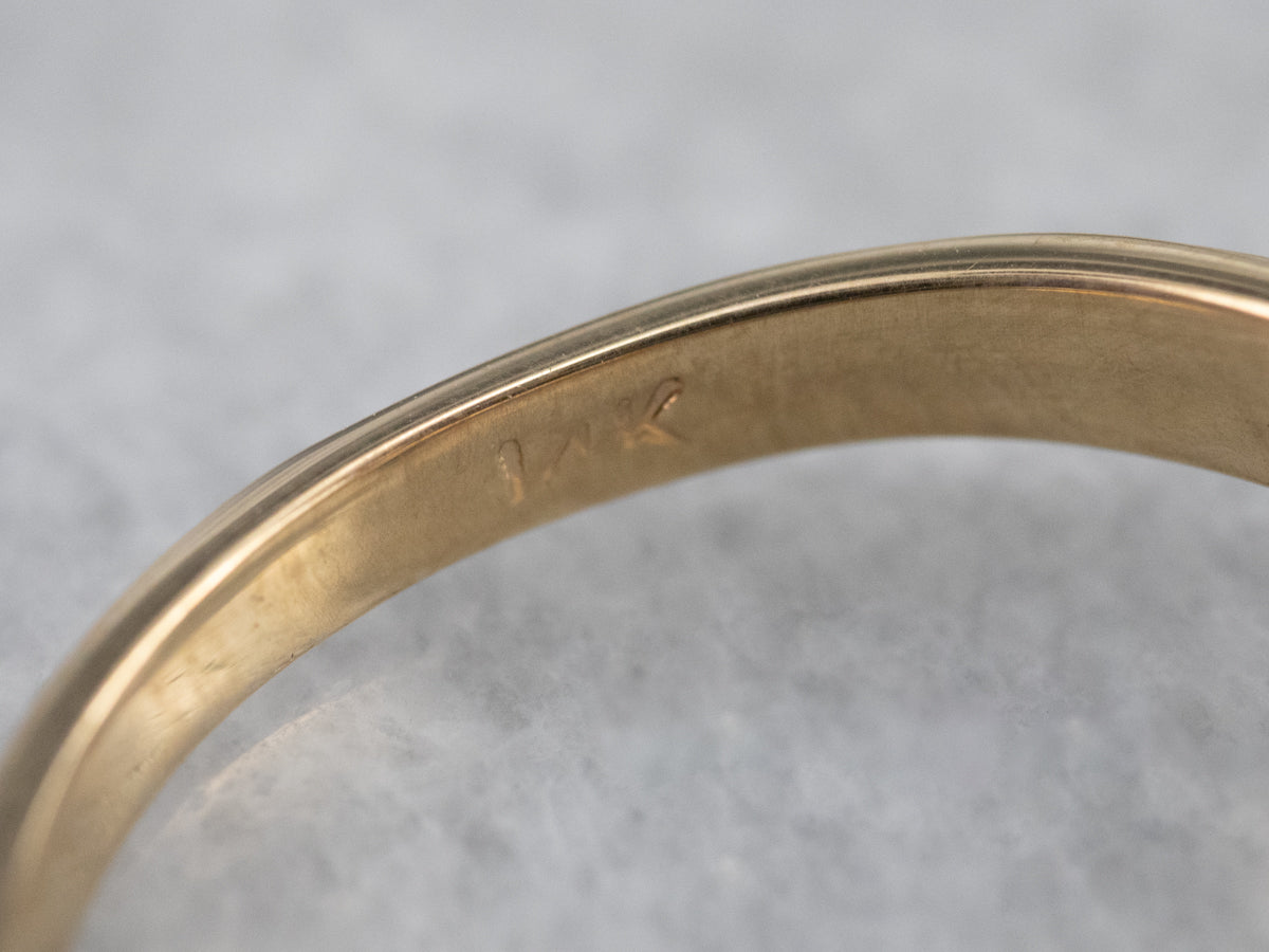 Vintage Gold Tsavorite Garnet Ring