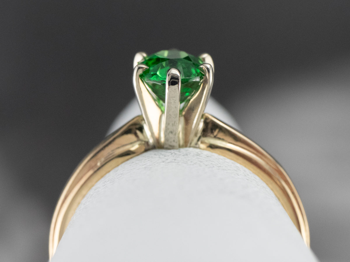 Vintage Gold Tsavorite Garnet Ring