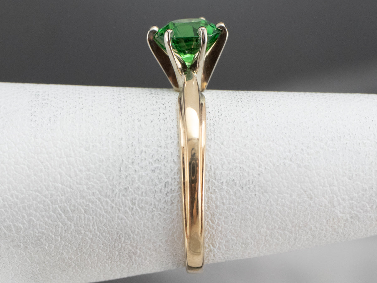 Vintage Gold Tsavorite Garnet Ring