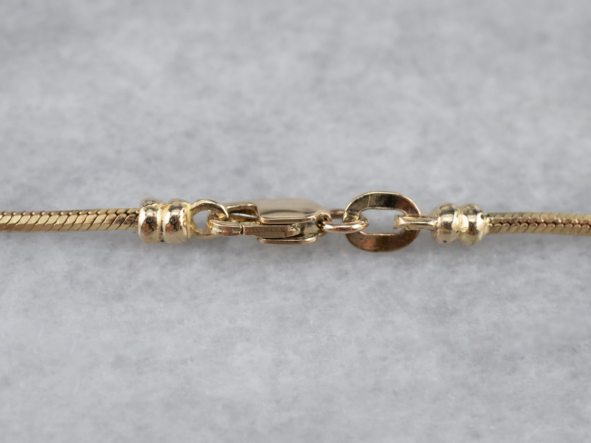 Long Italian Gold Snake Chain