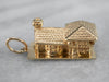 Vintage Gold House Charm Pendant