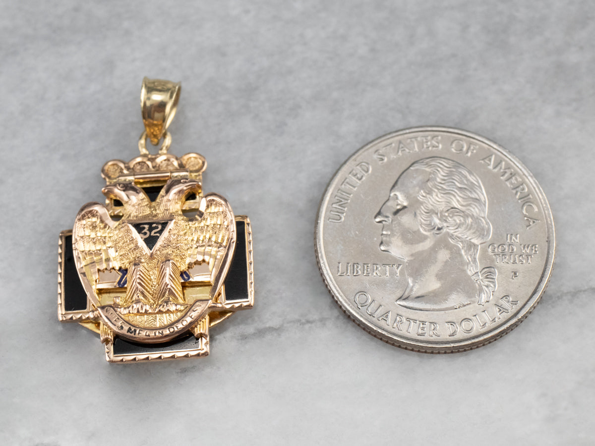 Masonic Double Headed Eagle Pendant