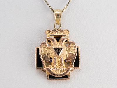 Masonic Double Headed Eagle Pendant