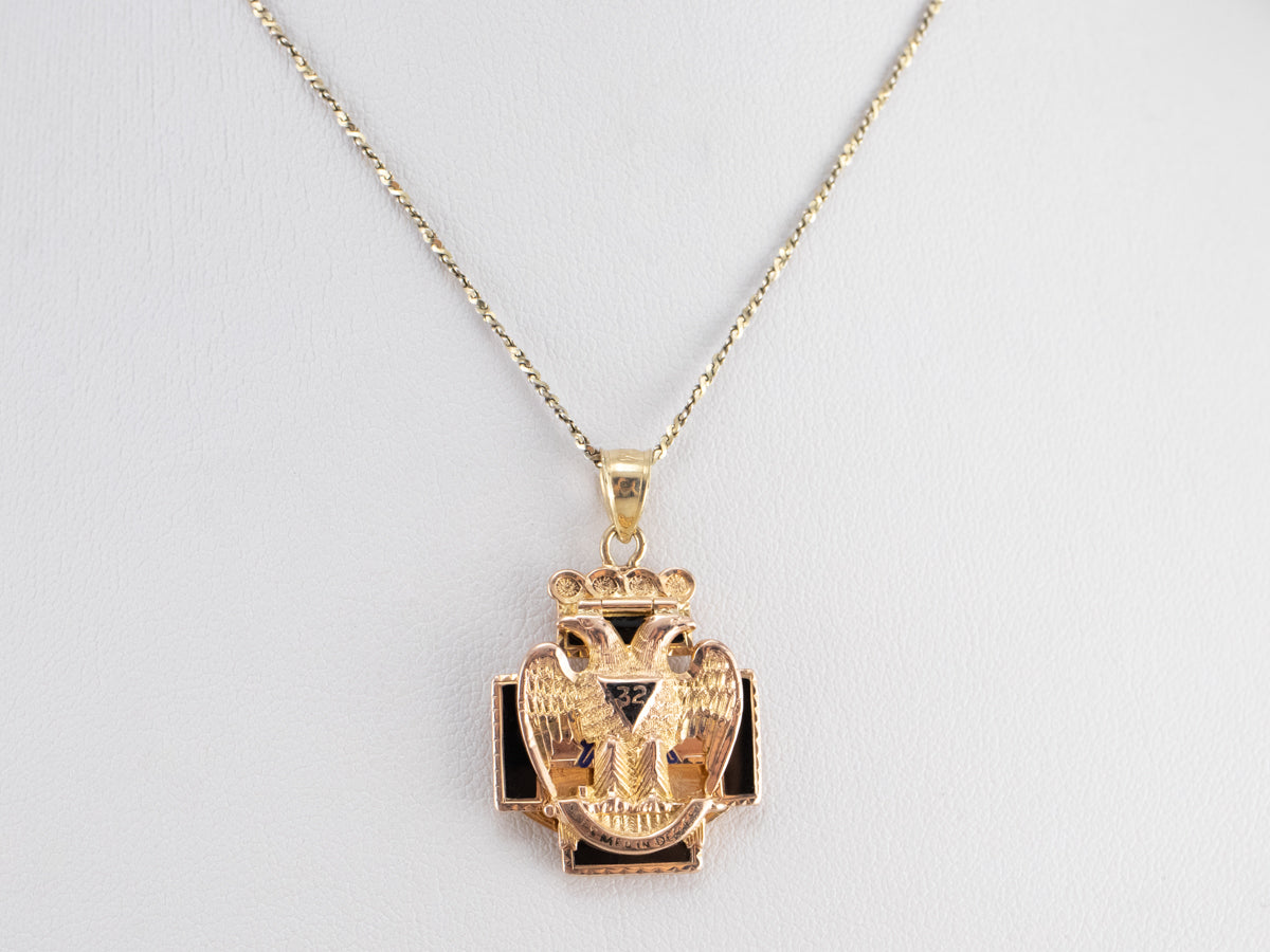 Masonic Double Headed Eagle Pendant