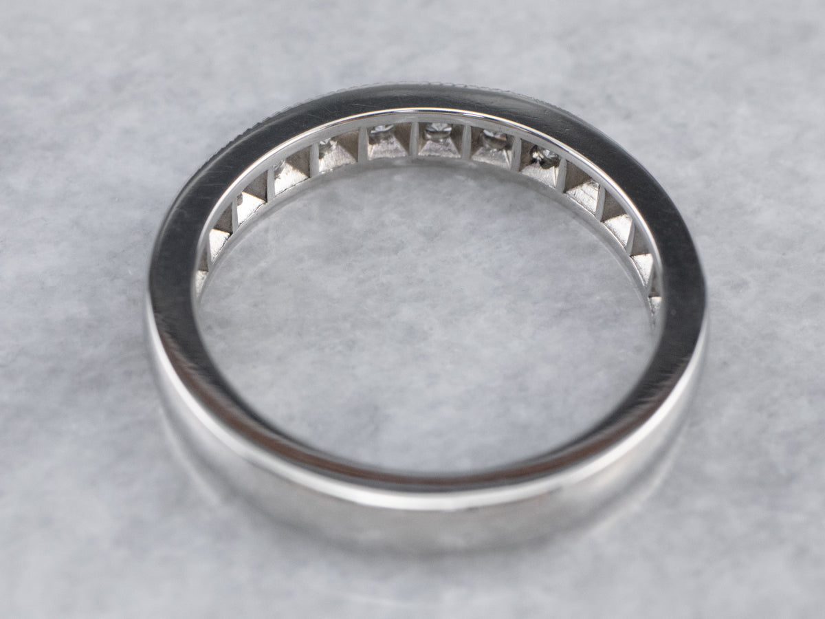 Vintage Platinum Diamond Band