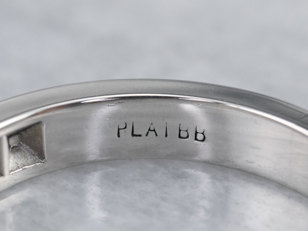 Vintage Platinum Diamond Band
