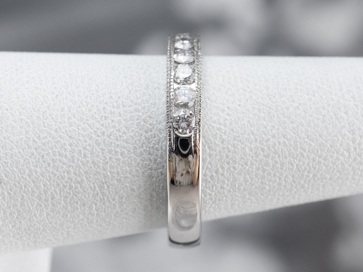 Vintage Platinum Diamond Band