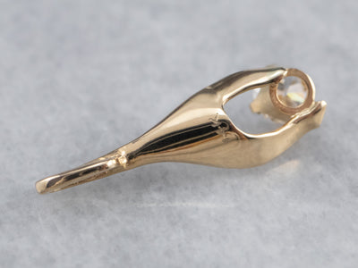 Simple Gold Diamond Pendant