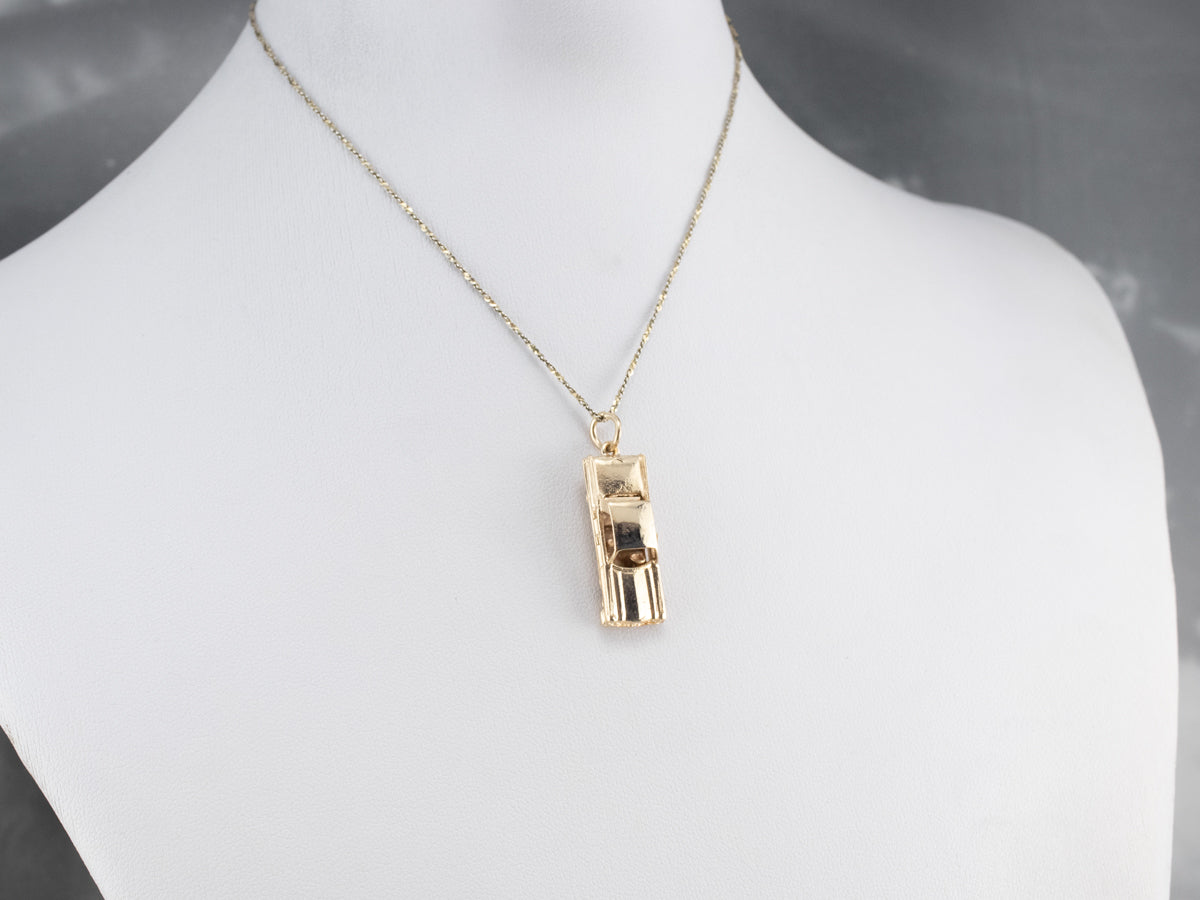 Vintage Cadillac Style Car Gold Charm