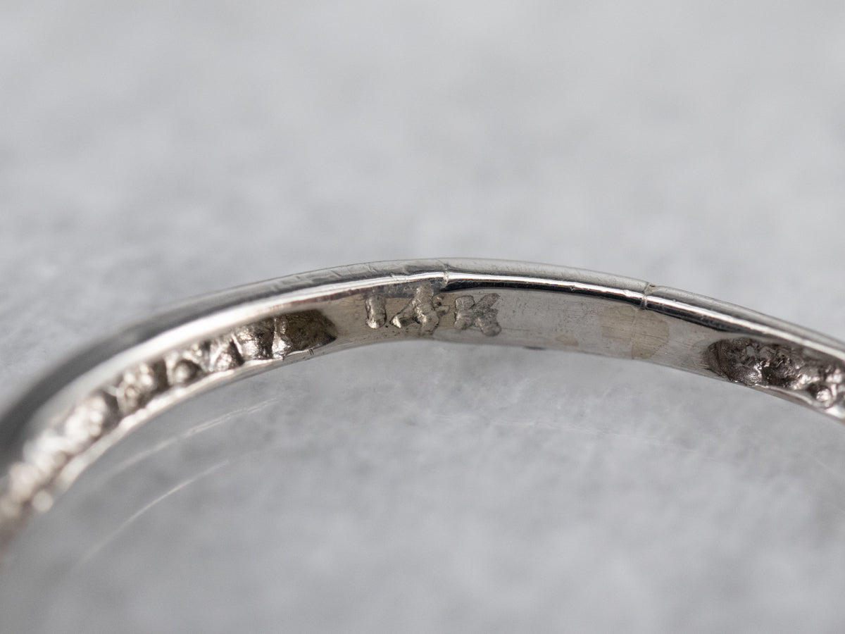 Thin Channel Set Diamond Band