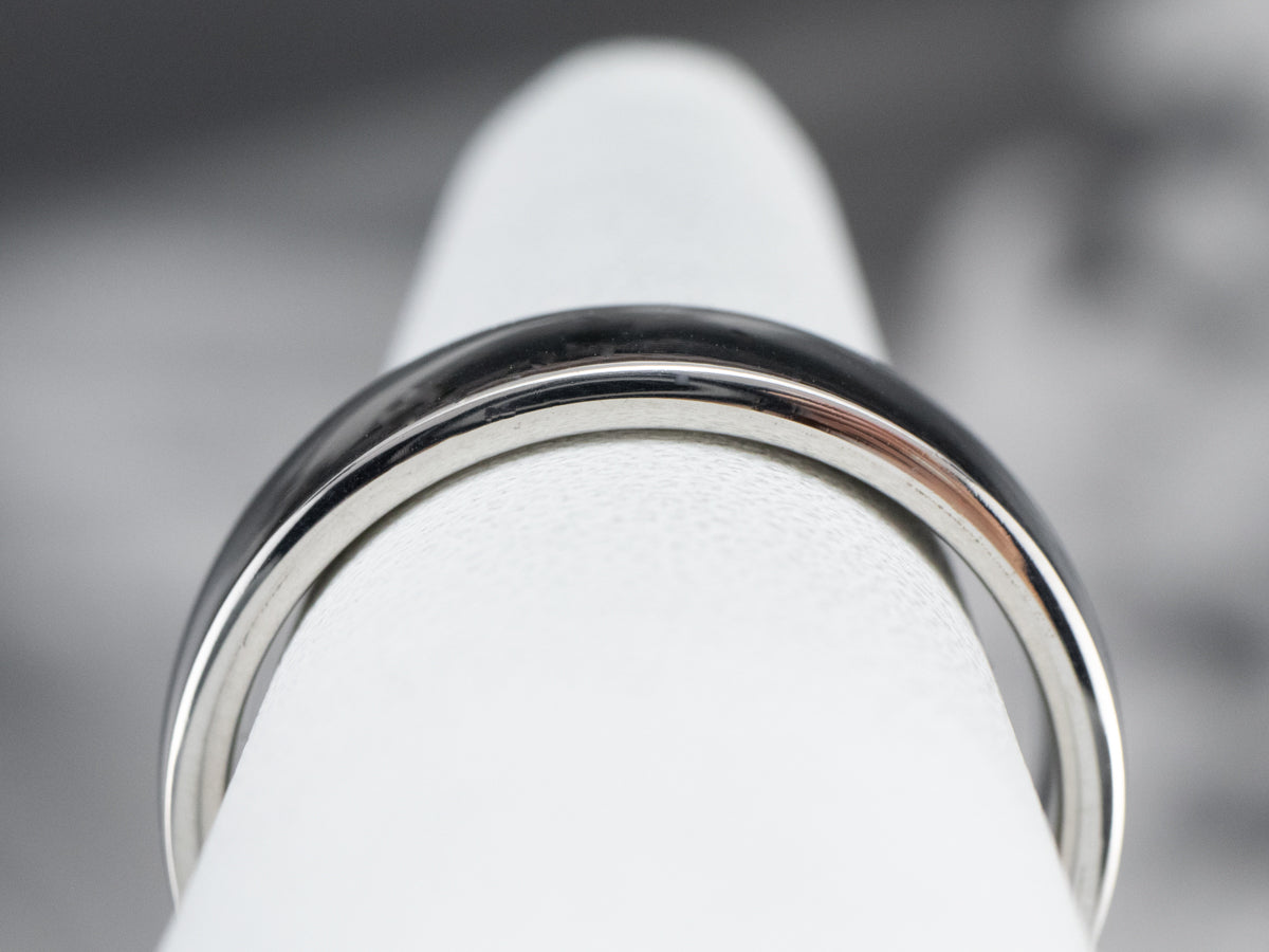 Plain Unisex Platinum Band