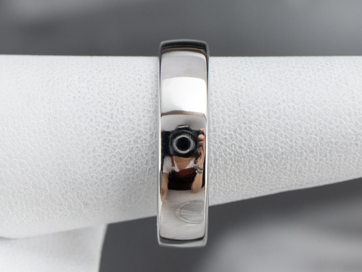 Plain Unisex Platinum Band