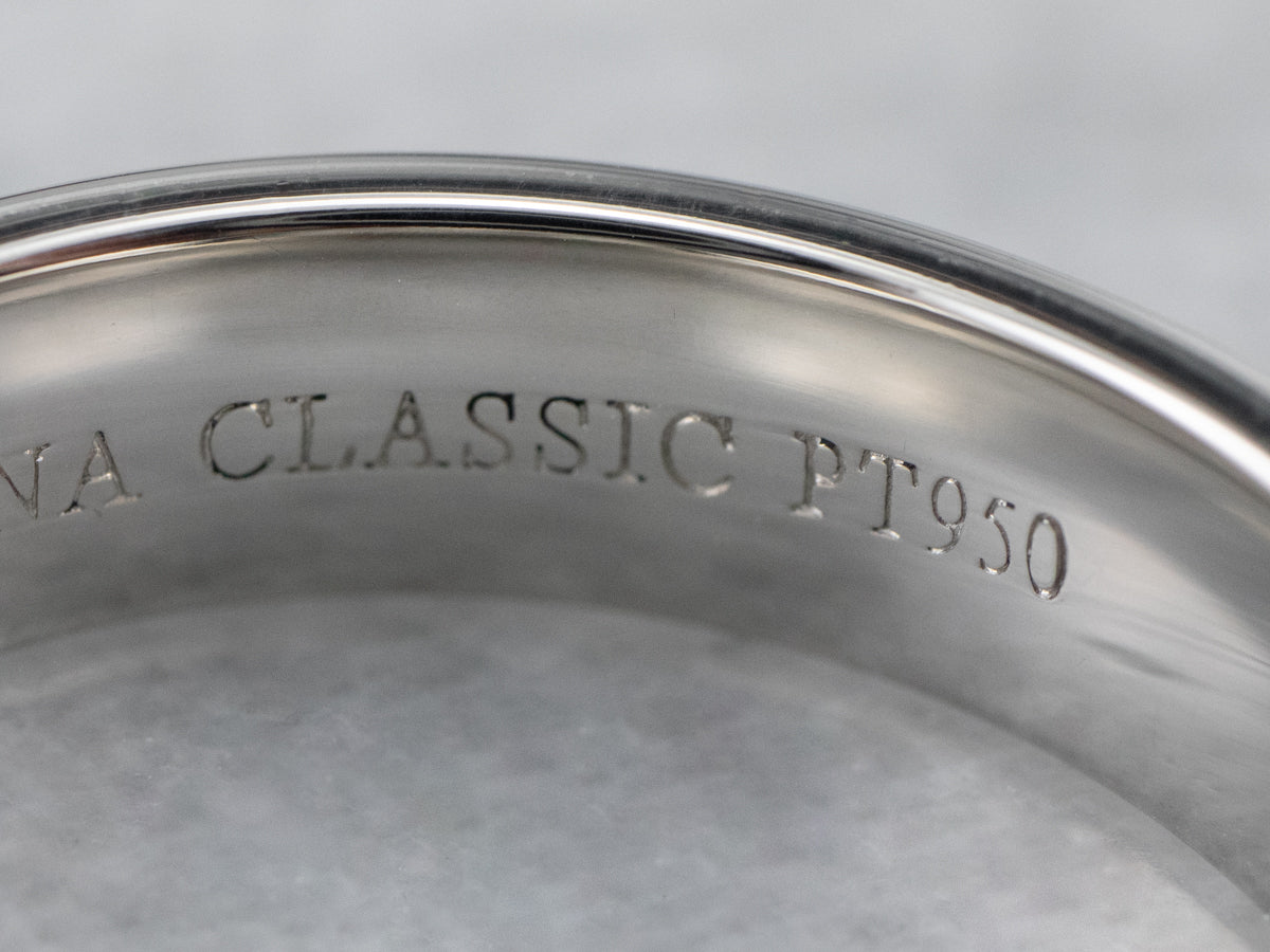 Plain Unisex Platinum Band