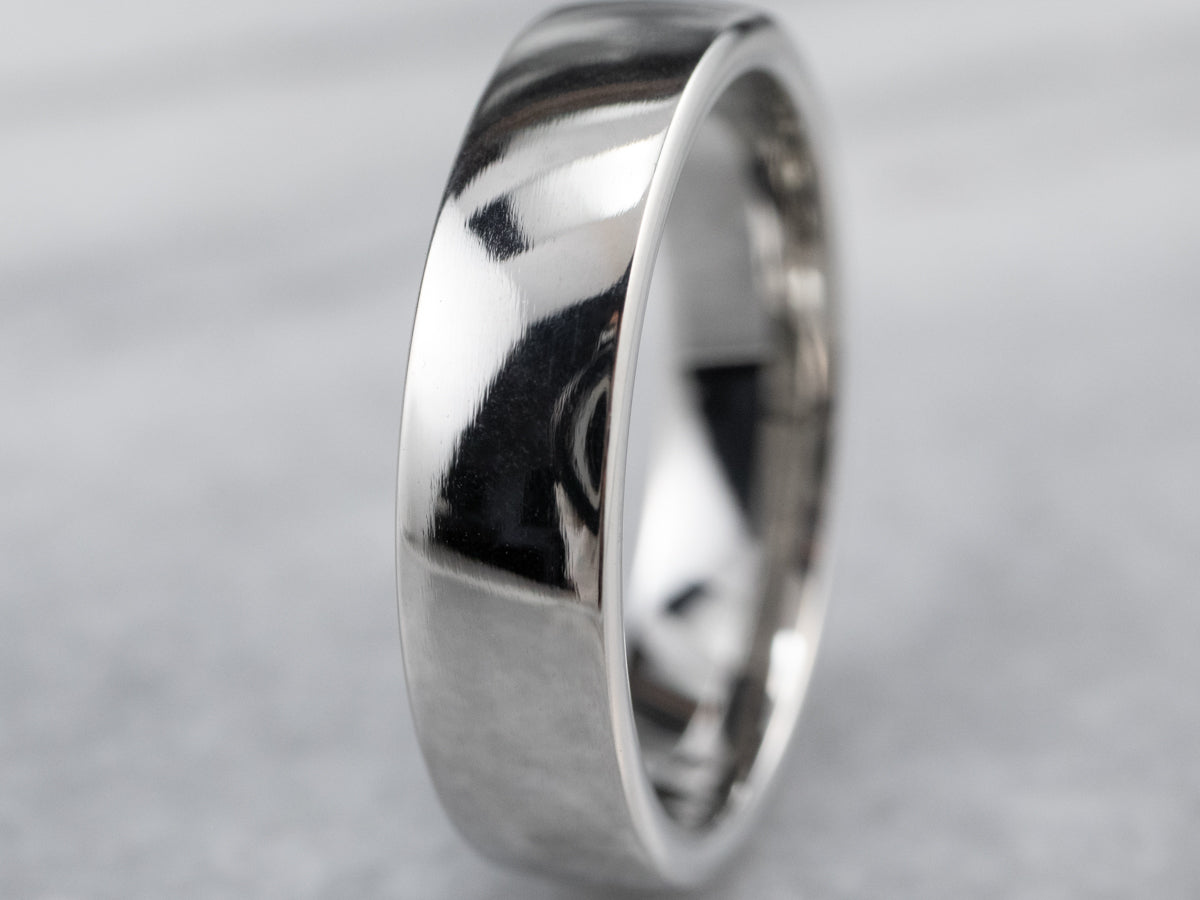Plain Unisex Platinum Band