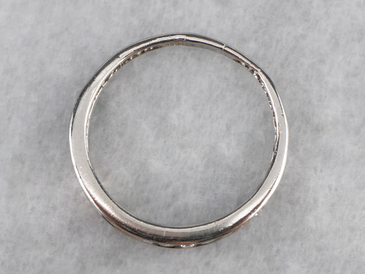 Thin Channel Set Diamond Band