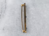 Antique Sapphire Gold Bar Pin