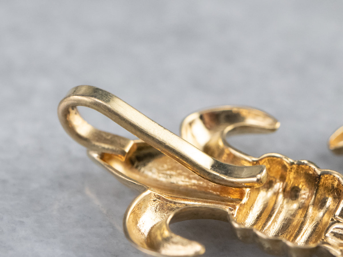 14K Gold Fleur de Lis Watch Pin