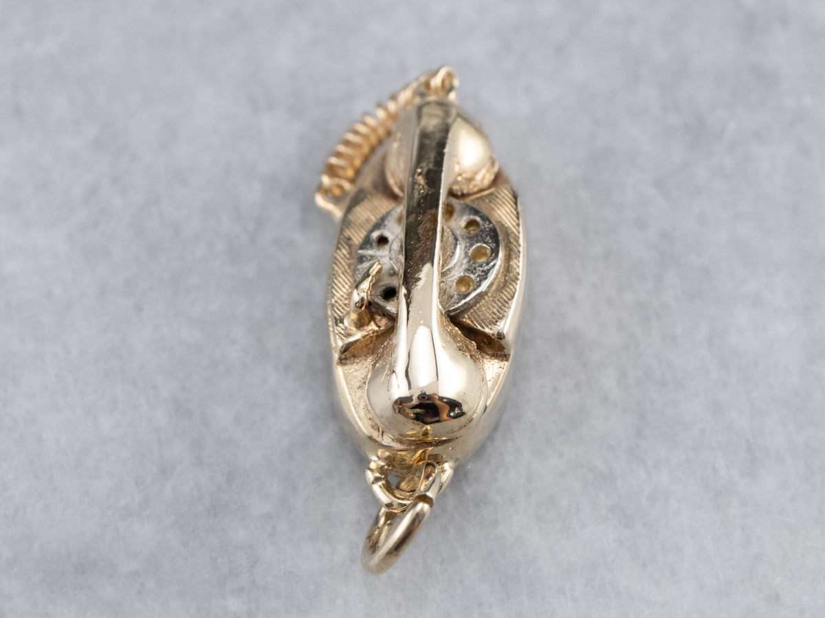 Encanto de teléfono giratorio retro