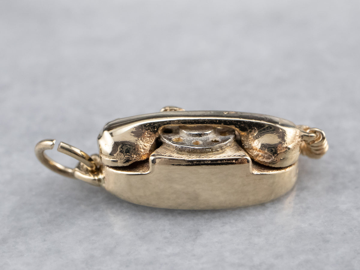 Encanto de teléfono giratorio retro