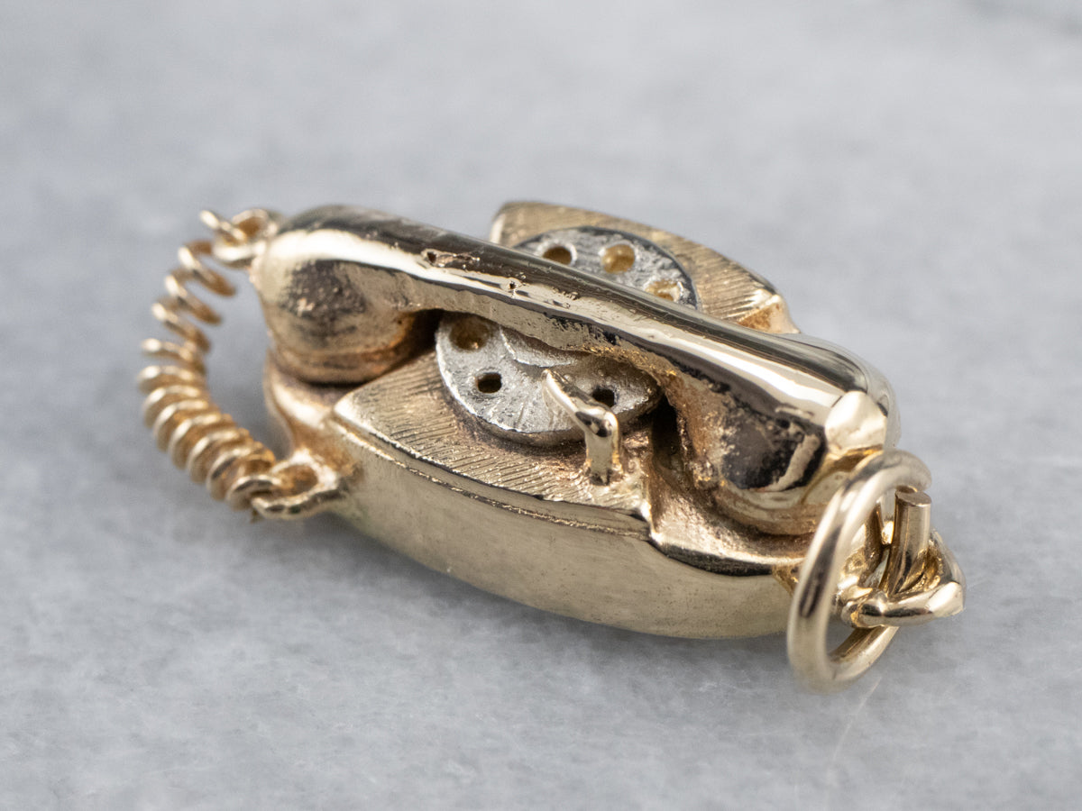 Encanto de teléfono giratorio retro