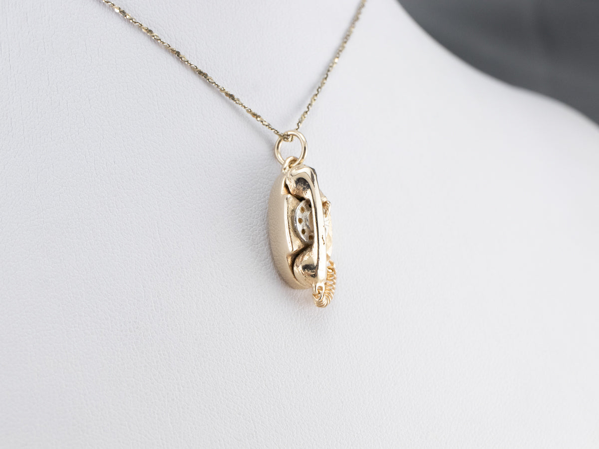 Encanto de teléfono giratorio retro