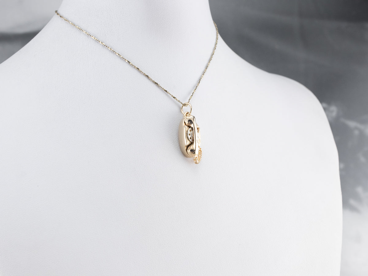 Encanto de teléfono giratorio retro