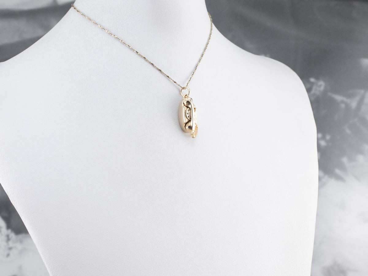 Encanto de teléfono giratorio retro