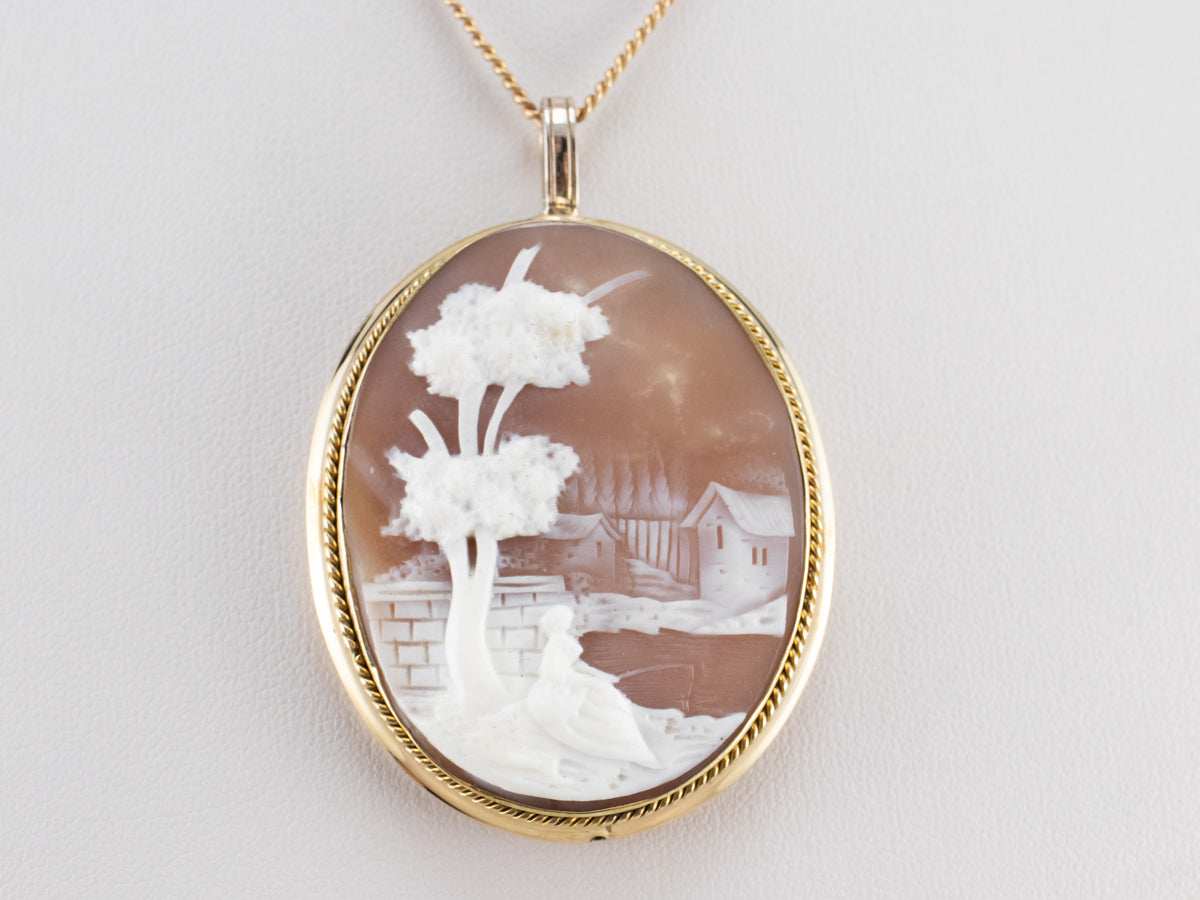 Scenic Cameo Statement Pendant