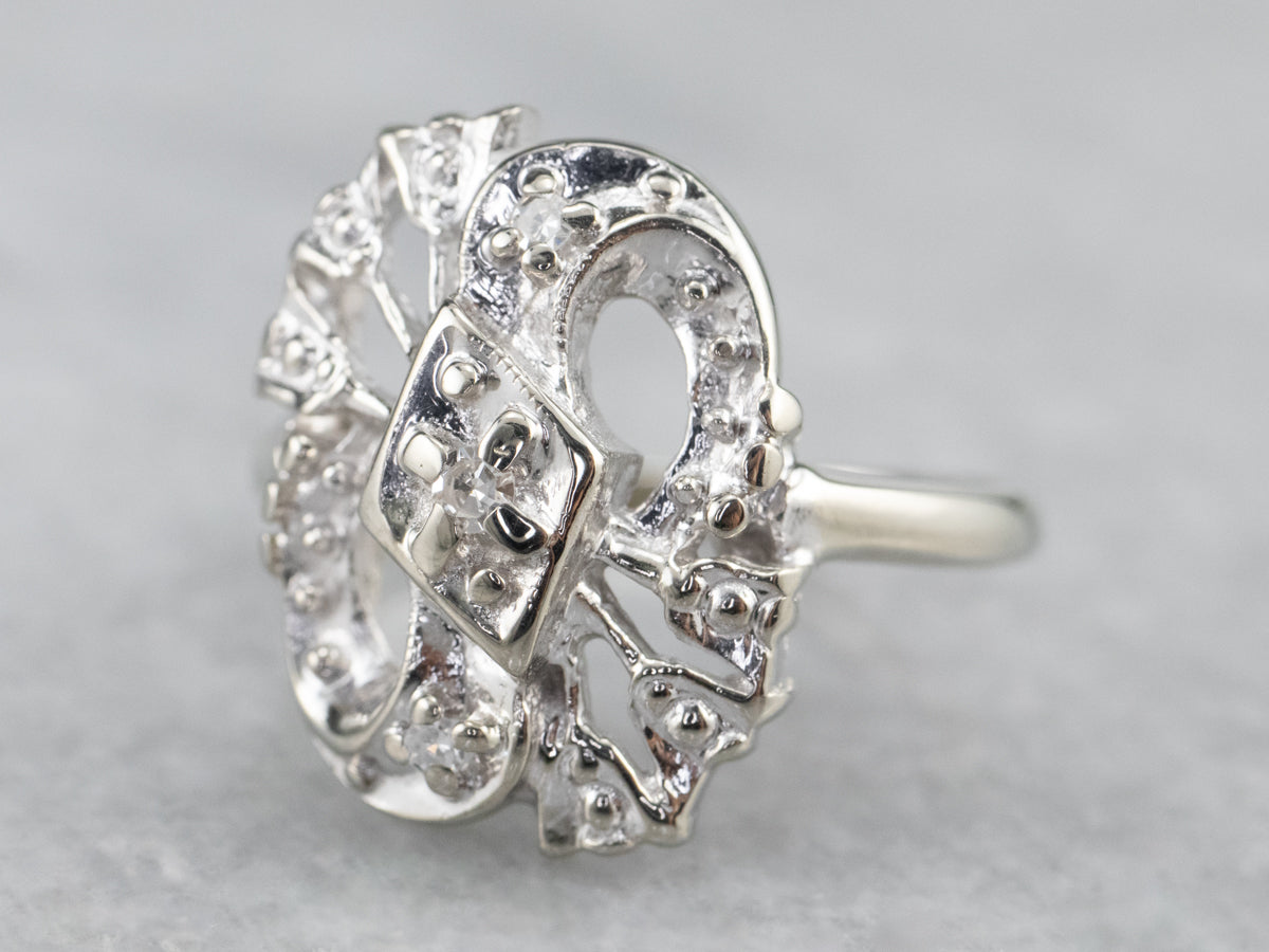Three Stone Retro Era Diamond Ring