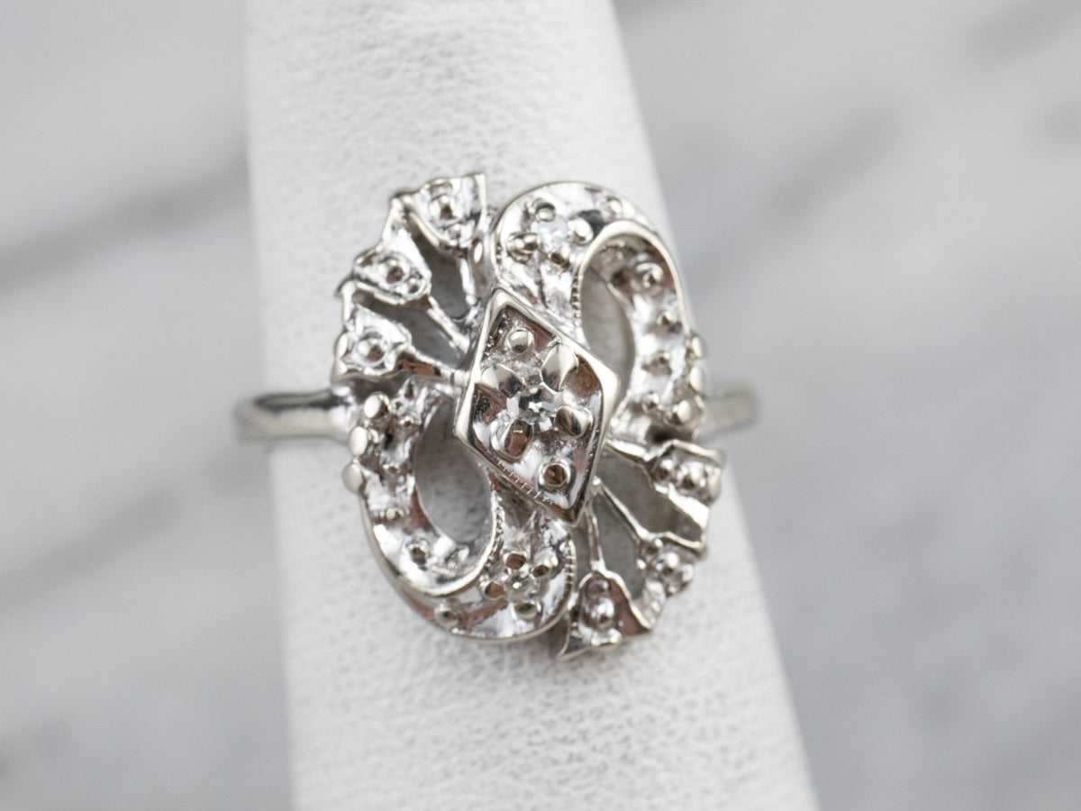 Three Stone Retro Era Diamond Ring