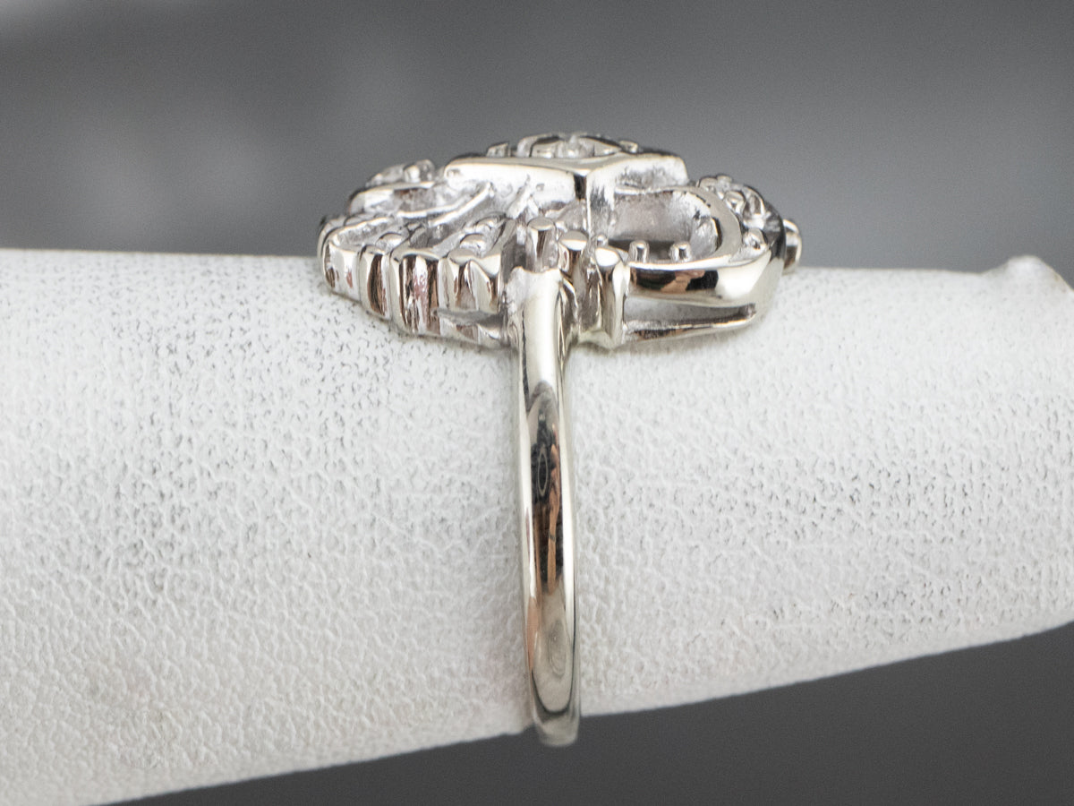 Three Stone Retro Era Diamond Ring
