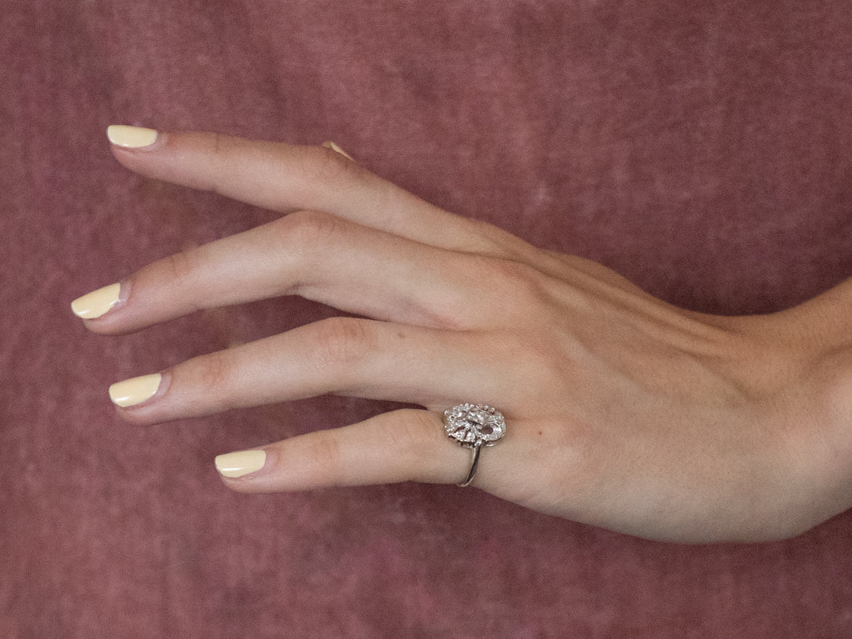 Three Stone Retro Era Diamond Ring