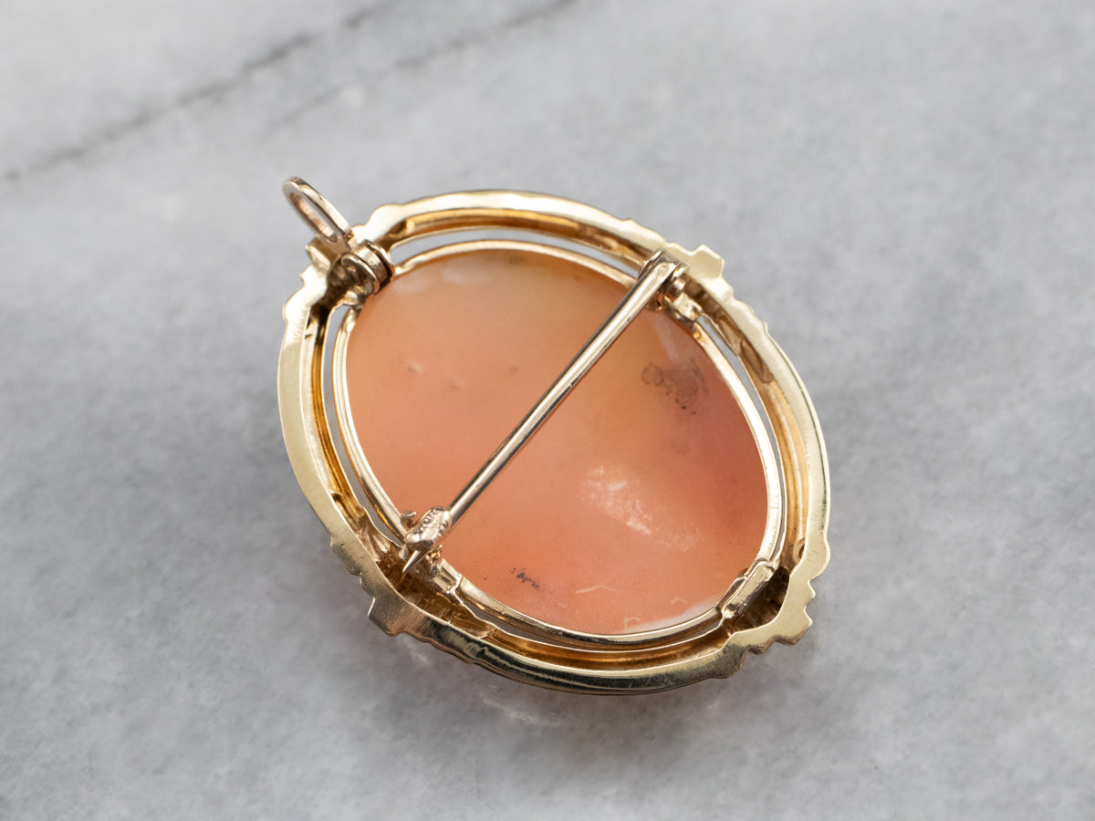 Mid Century Cameo Pin or Pendant