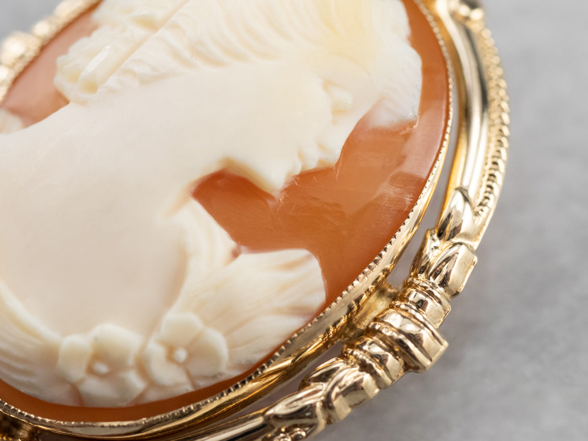 Mid Century Cameo Pin or Pendant