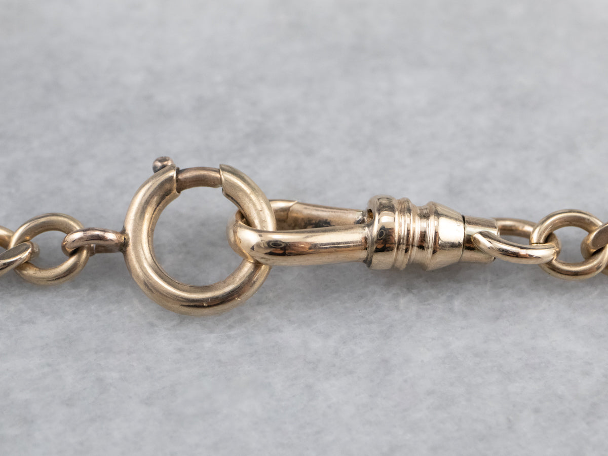 Antique Double Albert Gold Watch Chain