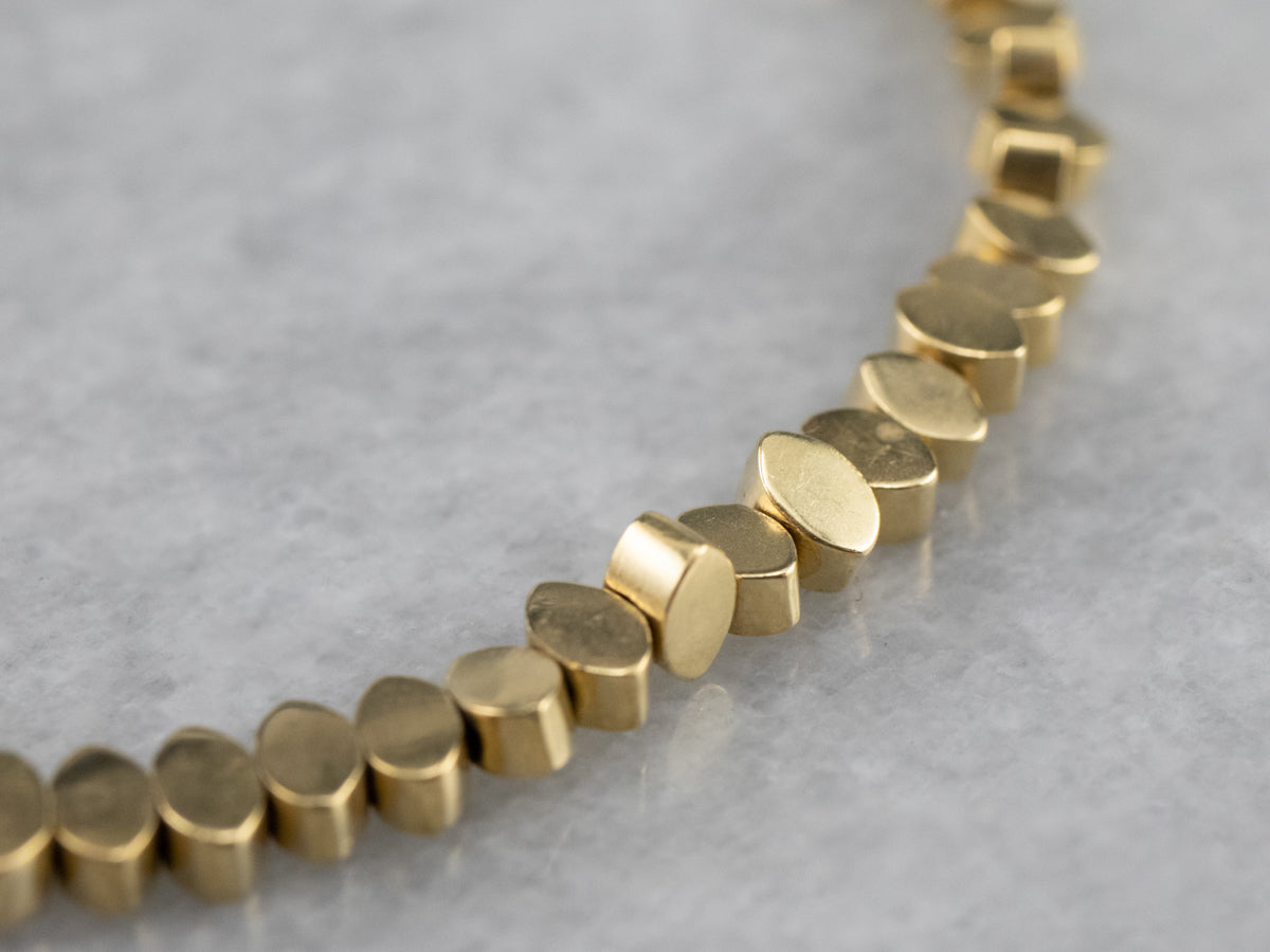 18K Gold Beaded Bracelet