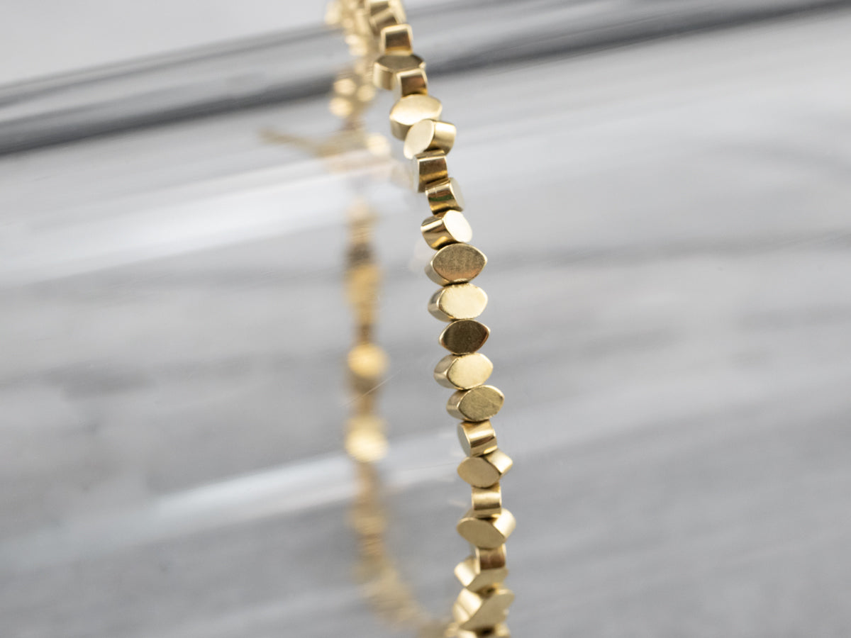18K Gold Beaded Bracelet