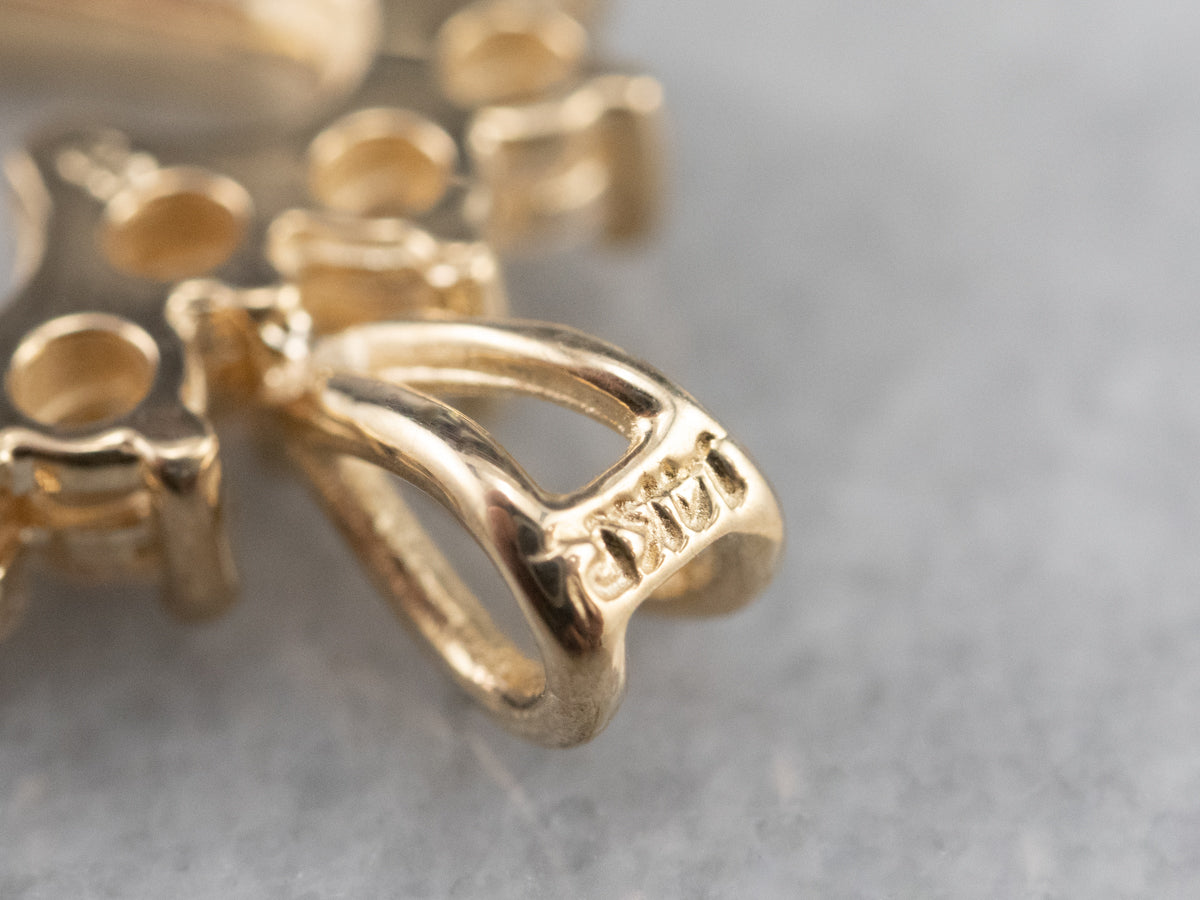 Diamond Heart Halo Pendant