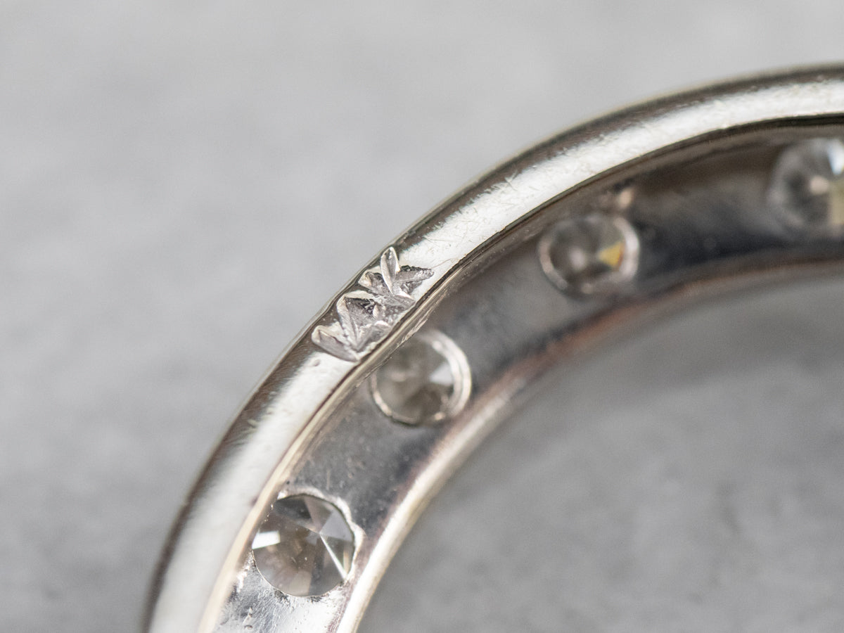 Retro Era Diamond Circle Pin