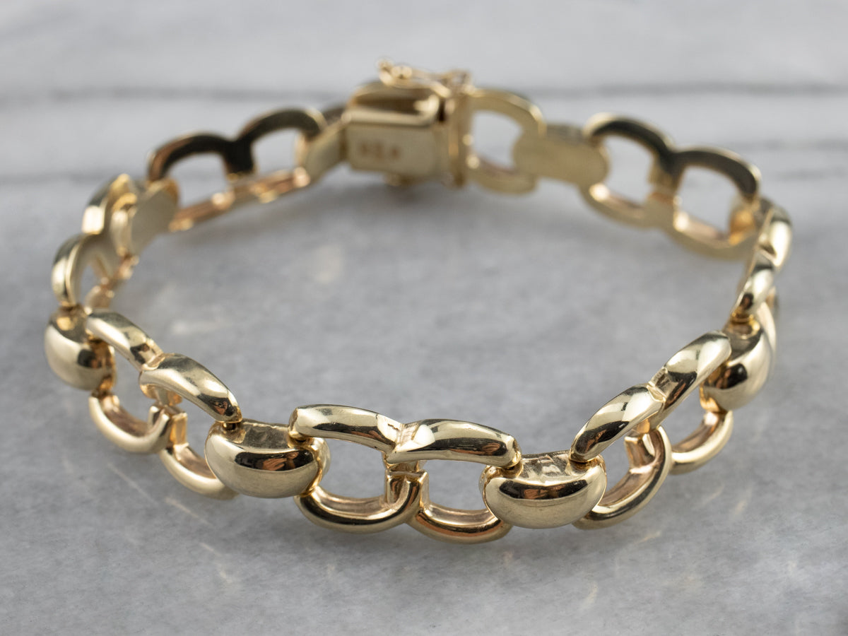 Vintage Gold Link Bracelet