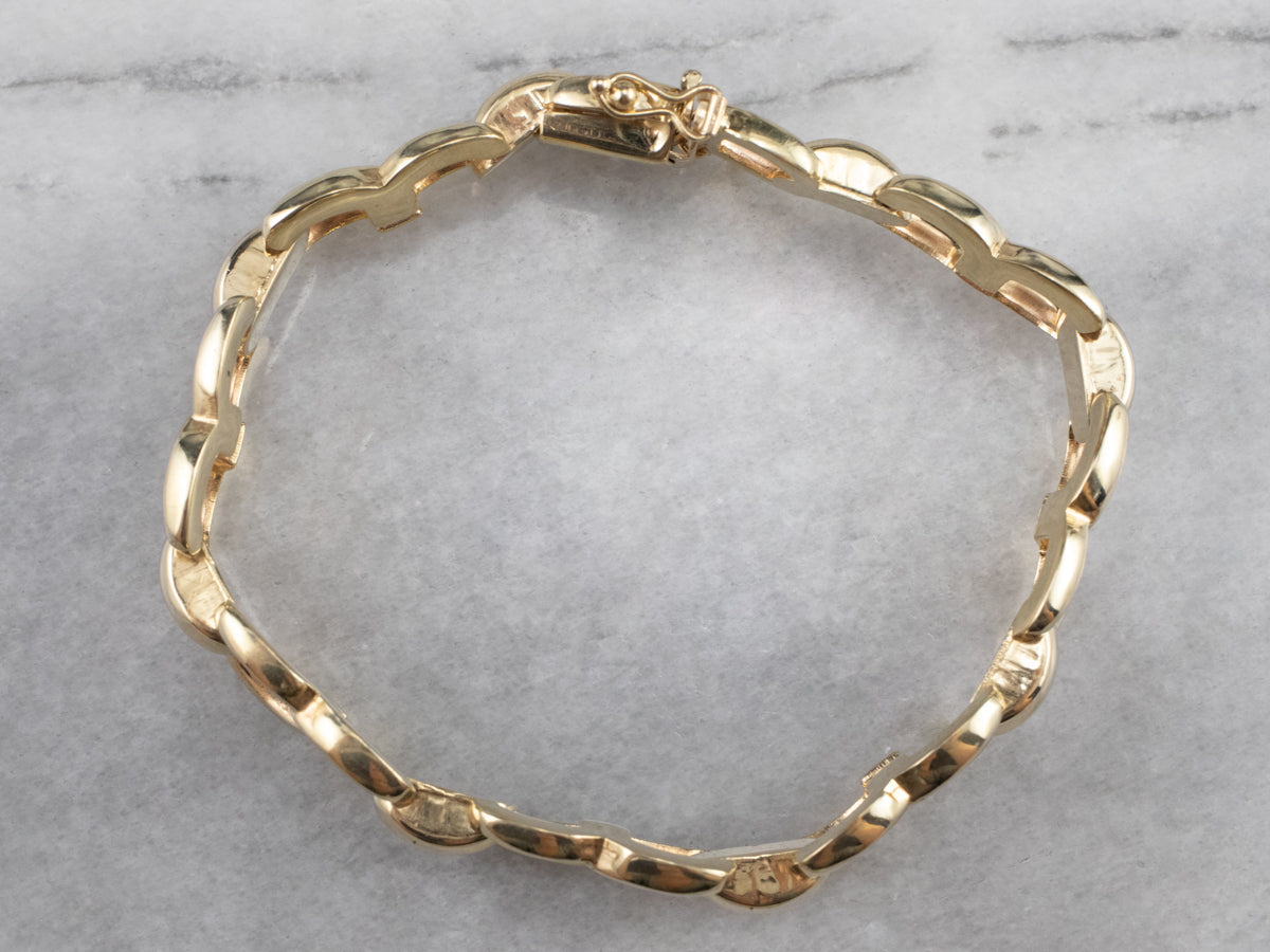 Vintage Gold Link Bracelet