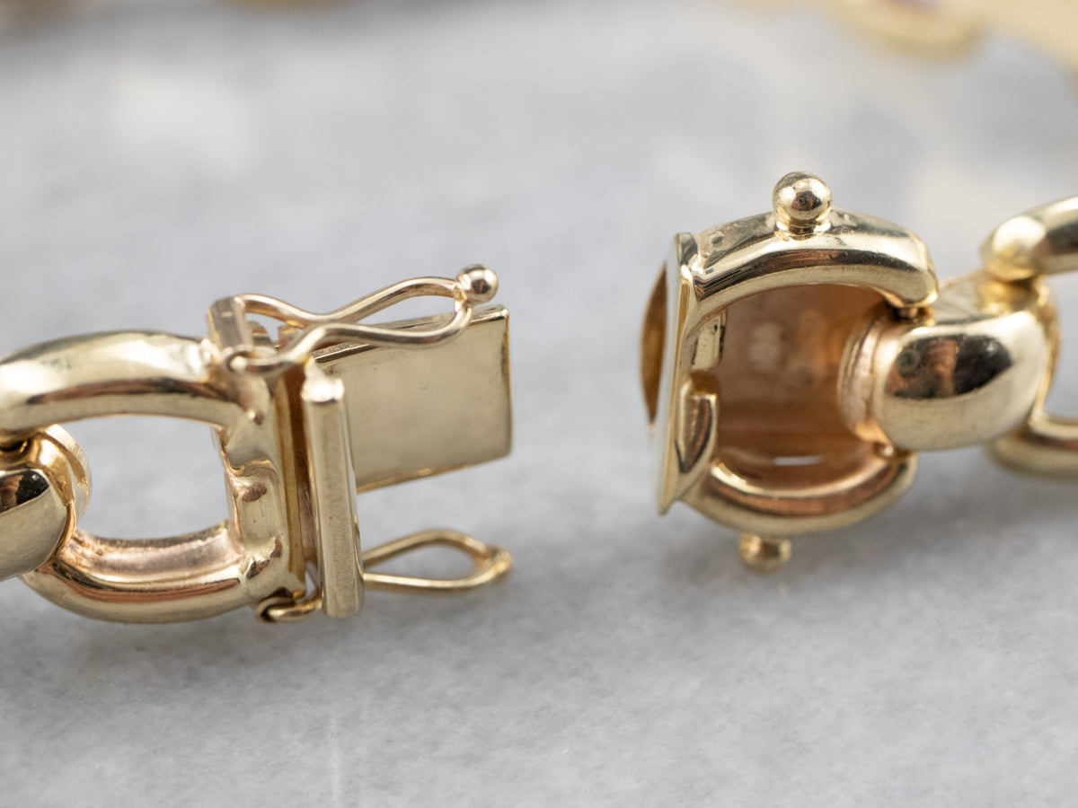 Vintage Gold Link Bracelet