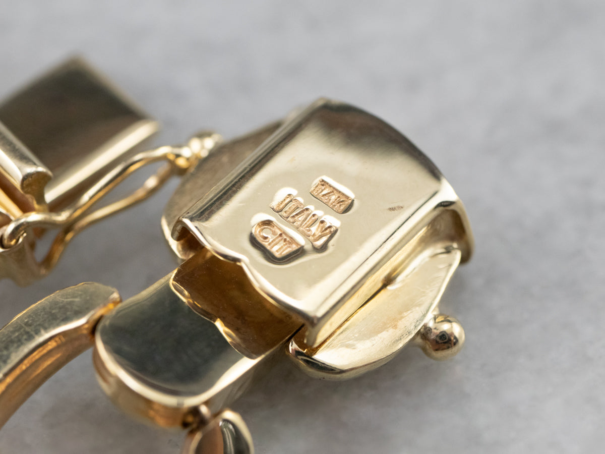 Vintage Gold Link Bracelet