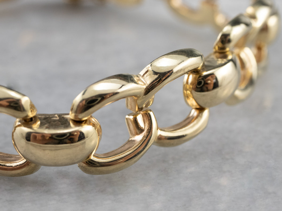 Vintage Gold Link Bracelet